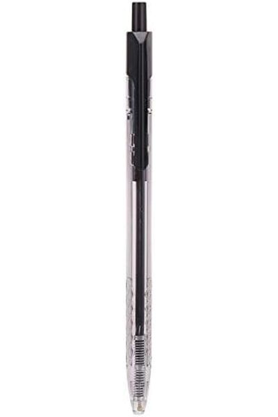 Deli RETRACTABLE SMOOTH BALL POINT PEN .7 MM BK(1 X 12) ARROW