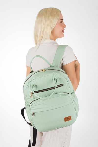 Halk Sepeti Disanuva Arya Bondit Lightweight Fabric Mother Baby Care Bag with Thermos Bottle Pockets Stroller Strap