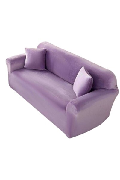 JOJO HOME Husă elastică pentru canapea, Jojo Home, catifea, Uni, L-3 locuri, ...