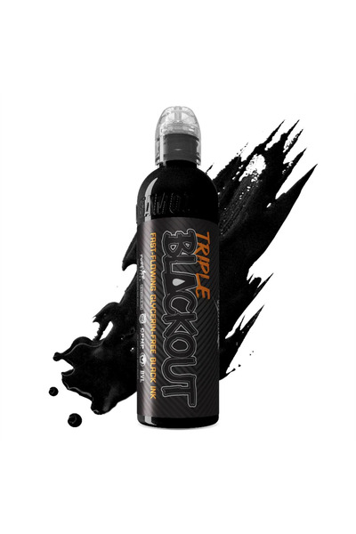 world famous Triple Blackout - Ink Dövme Boyası - 4oz/120ml