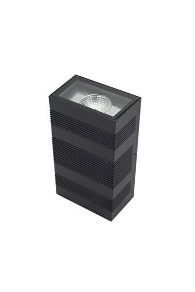 LUXXO LED Wall Lamp for Indoor/Outdoor, Dust/Moisture Resistant, IP65, Cumulus, 2x6W, Black