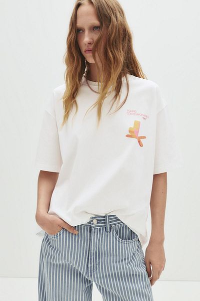 Pull & Bear White Tate Gallery T-shirt