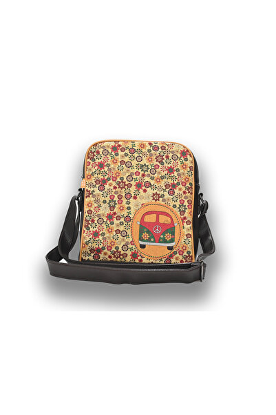 Şaşıkedi Woswos Figurlu Büyük Postacı Kol Çantası Etnik Bohem Style - Kahverengi