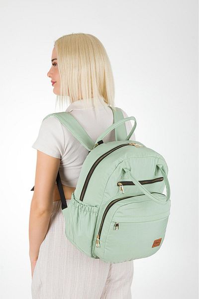 Halk Sepeti Disanuva Arya Bondit Lightweight Fabric Mother Baby Care Bag with Thermos Bottle Pockets Stroller Strap