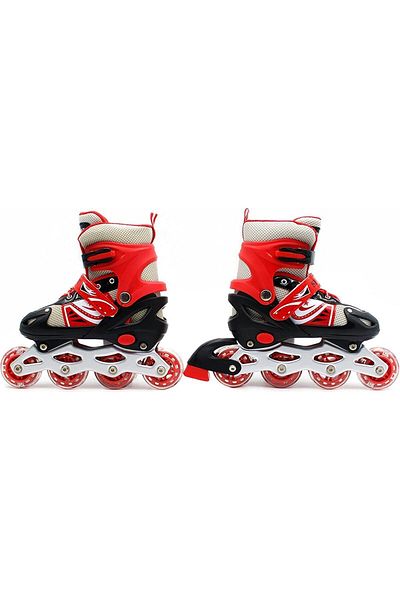 Türkiye Skates Adjustable Size Roller Skates with Flashing Wheels for Outdoor Indoor Children Skate Shoes fo