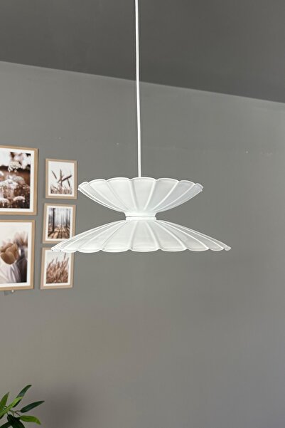 Bamyum Rubby Beyaz Metal Tekli Avize Mutfak Modern Dekoratif Sarkıt Aydınlatma