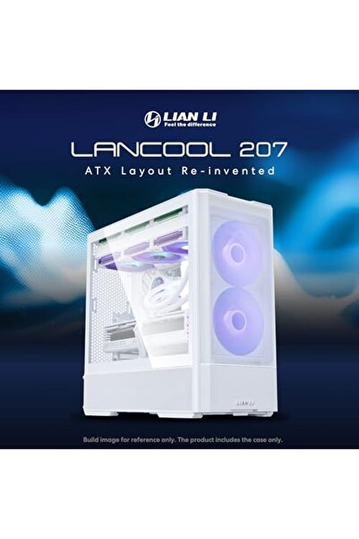 Lian Li LANCOOL 207 Gaming Computer Case, RGB, Improved Airflow, USB-C Port, Tempered Glass Side Pan