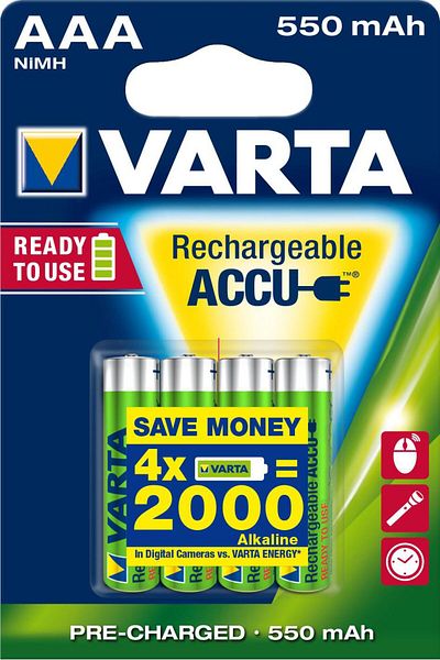 PROVARTA Varta Ready2Use HR03 Akumulatorki AAA NiMH 4 sztuki, 56743 101 404