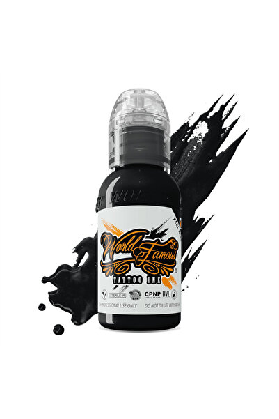 world famous Ink Triple Blackout Yoğun Siyah Dövme Boyası 1oz - 30ml