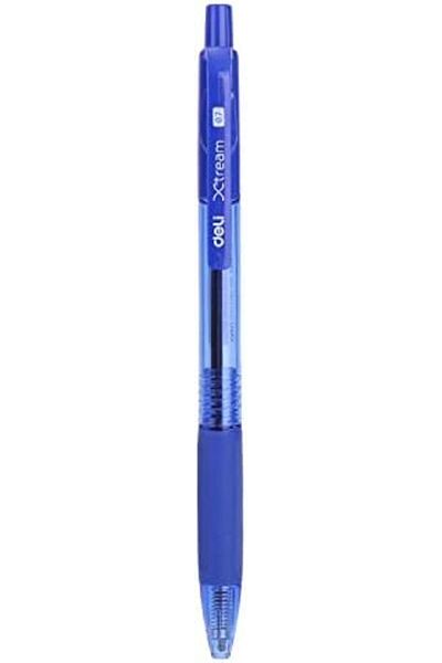 Deli Xtream Retractable Smooth Ball Point Pen, 0.7mm, Blue (Pack Of 12 Pcs)