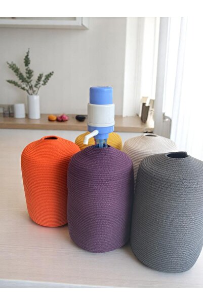 HHKARTS حقيبة زجاجة الجوت باللون الأرجواني