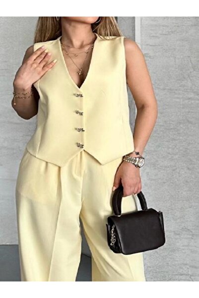 Melek Bebeğim Жилет з бантиком і ґудзиками