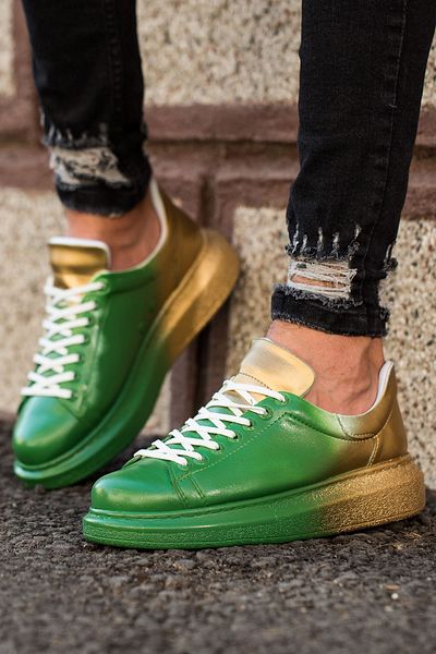 Chekich Ch254 Cbt Pittura Men's Shoes 428 Green / Yellow