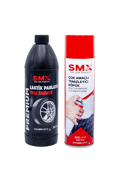 SMX Çok Amaçlı Temizleyici Köpük 500 Ml+ Lastik Parlatıcı 750 ml