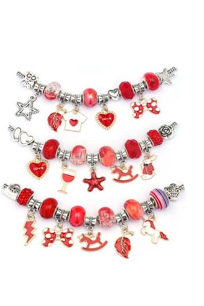 COOYA DIY Beads Bracelet Toy Craft Art Kit,with Chains and Gift Box