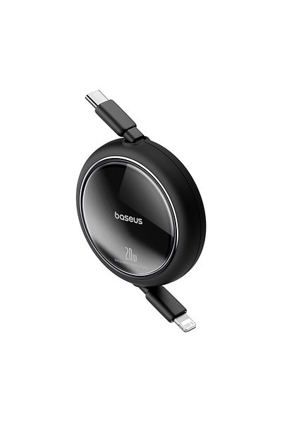 Baseus Cablu retractabil USB-C Free2Pull - iPhone Lightning 20W 1m - Negru