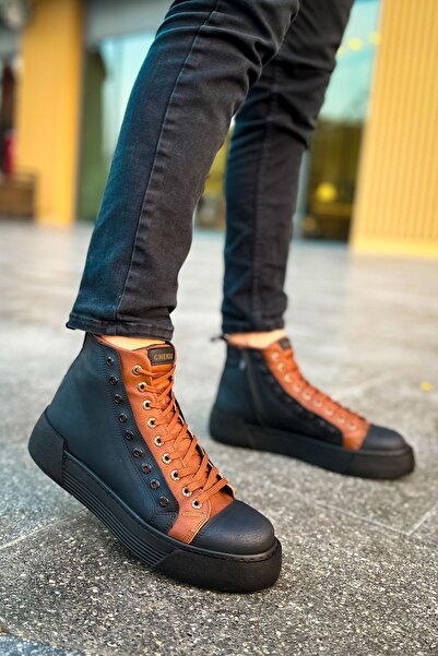 Chekich CH167 - GST Blazer Erkek Bot SIYAH/TABA