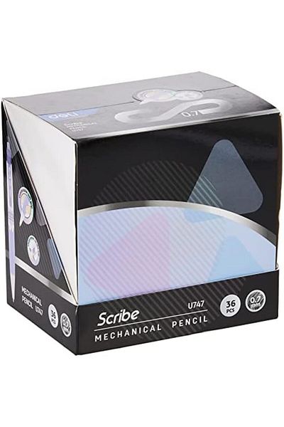 Deli Mechanical Pencil 36-Pieces Set, 5 mm Size