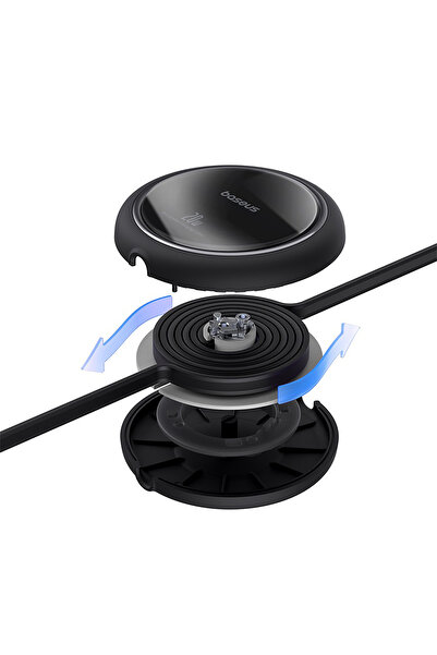 Baseus Kabel przewód zwijany Free2Pull USB-C - iPhone Lightning 20W 1m - czarny