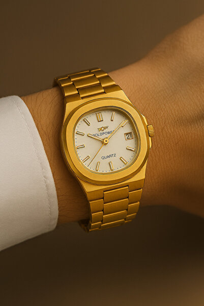 Goldpower Model Luxury Steel Patek Model Men's Wristwatch with Calendar