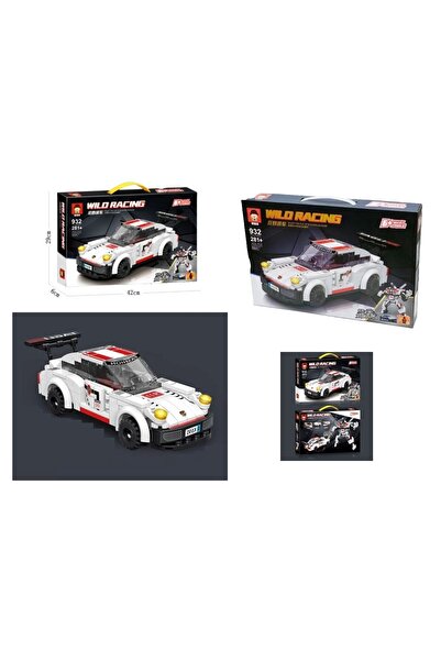 CHIRASO Sports Car - Robot Building Set, 281 pieces, white
