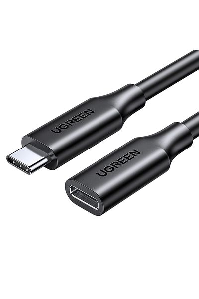 Ugreen Przedłużacz kabla przewodu USB-C 100W 10Gb/s 1m czarny