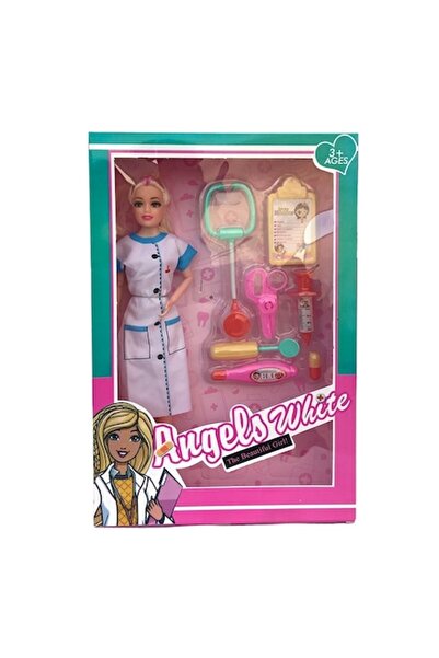 OEM Set Papusa Doctorita cu accesorii din plastic, 22x33cm, Multicolor, M2