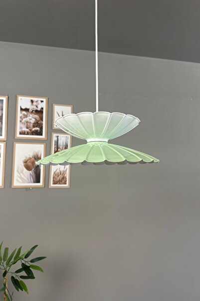 Bamyum Rubby Mint-Beyaz Metal Tekli Avize Mutfak Modern Dekoratif Sarkıt Aydınlatma