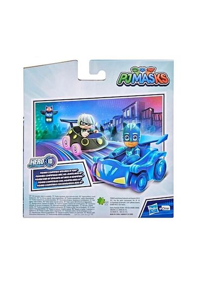 Hasbro Set 2 Figurine si Masinute PJ Masks Battle Racers, Catboy & Luna Girl, 15cm