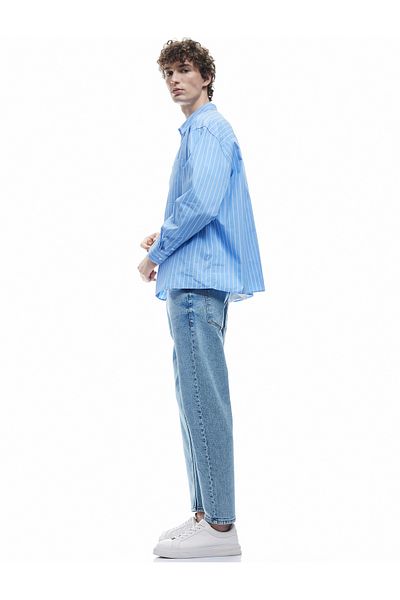 Koton Мъжки дънки Tapered Fit Joe Light Indigo 5sam40023nd