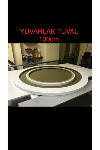 Vizonprive Profesyonel 100cm Yuvarlak Tuval Duble Şase
