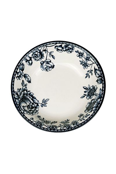 Claytan Rhapsody Collection 9 Inch Dark Blue Ceramic Salad Bowl (Set of 1)
