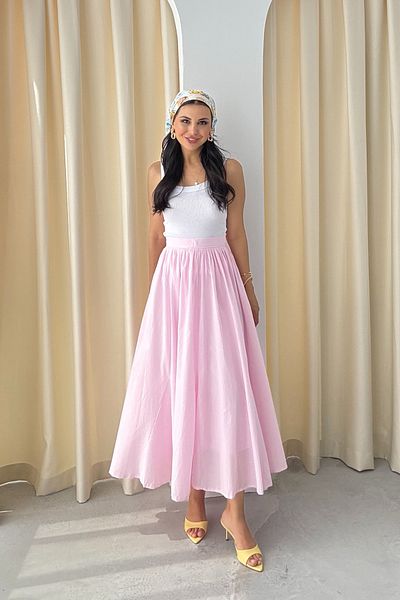 Seda Yalçın Atelier Pink Pinterest Draped Premium Skirt