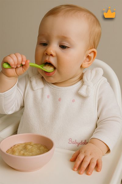 Babydola Prosop pentru mâncare pentru bebeluși și baveță cu spatele închis, absorbantă de transpirație, roz 11659