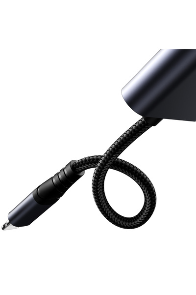 Joyroom 2w1 Adapter przejściówka do iPhone ładowarka + słuchawki Lightning / mini jack 3.5mm czarny