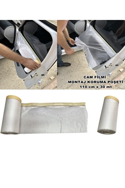 Point Araç Cam Filmi Montaj Poşeti Kapı Koruma Örtüsü Naylon 110 cm x 30 mt