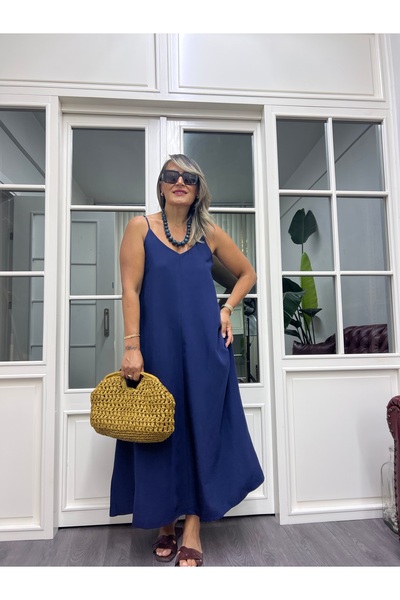 TREND&LİFE Askılı crep elbise