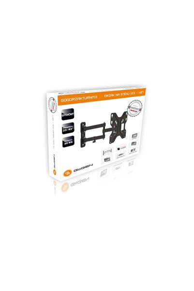 Gogen M adjustable TV stand, diagonal 23" to 42" (60-107 cm), 30 Kg, VESA, swivel and tilt, black