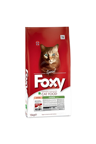Foxy Kitten Tavuklu Yavru Kedi Maması 15 Kg