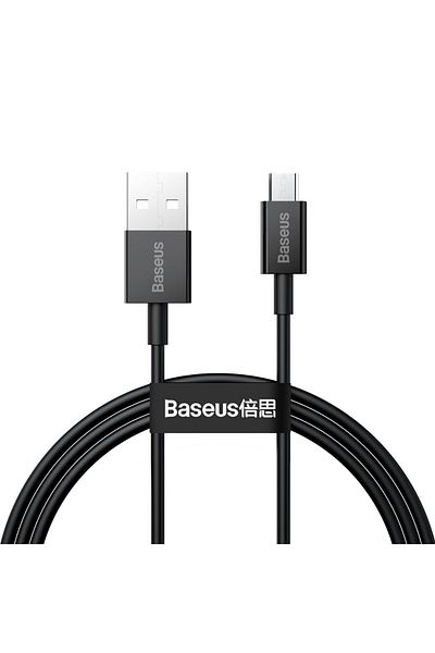 Baseus Superior kabel przewód USB microUSB do szybkiego ładowania 2A 1m czarny