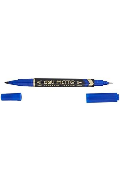 Deli Permanent Marker Low Odor Ink, Blue, EU10430
