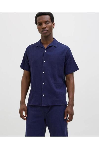 Jack & Jones JACK&JONES 12286189 JORDIA STRUCTURE RESORT MUŠKA KOŠULJA SA KRA...