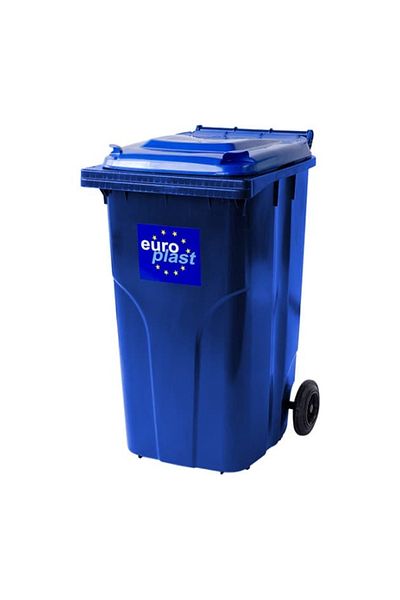 Europlast Pubela cu roti, 240 L, 11.4 Kg, Albastru