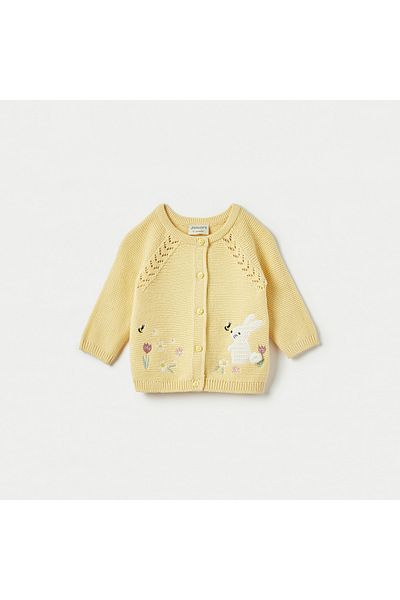 Juniors Textured Cardigan with Long Sleeves