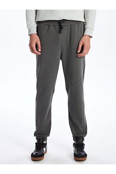 LC Waikiki Ανδρικό παντελόνι Jogger με χοντρό κορδόνι από ανθρακί Standard Fit