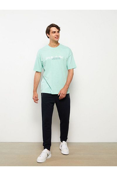 LC Waikiki Pantaloni de sport pentru bărbați, albastru bleumarin, slim fit