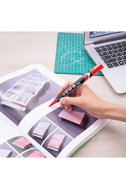 Deli Think 1.5 mm Permanent Marker, Red (1x12)