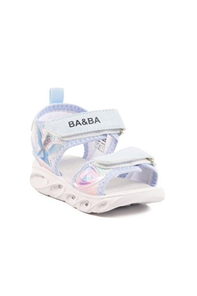 AYAKMOD Blue Velcro Lighted Baby Girl Sandals 018129 B