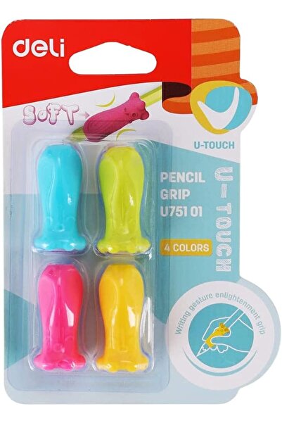Deli مقبض قلم رصاص، مجموعة مقبض سيليكون لتدريب الكتابة اليدوية لتصحيح وضعية اليد