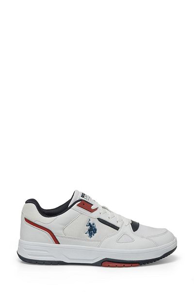 U.S. Polo Assn. Άνετα Casual Lace-Up Casual Sneaker Λευκά Κόκκινα Παπούτσια